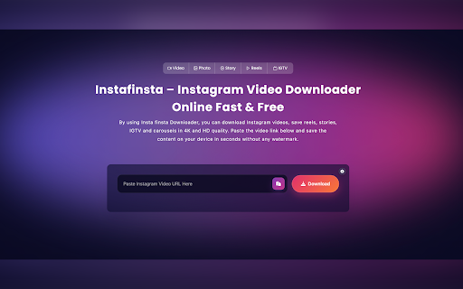 Instafinsta screenshot