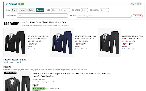 AmzSort - Smart Shopping Filter screenshot
