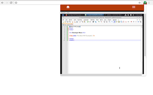 Notepad++ online screenshot