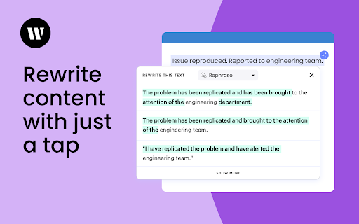 Writer screenshot