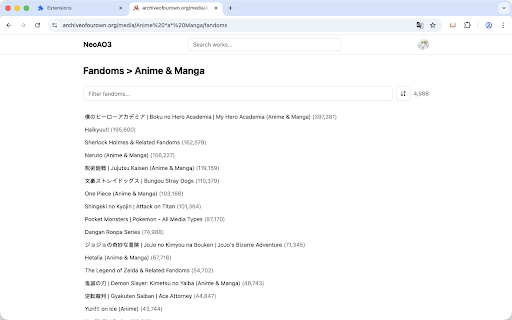 NeoAO3 screenshot