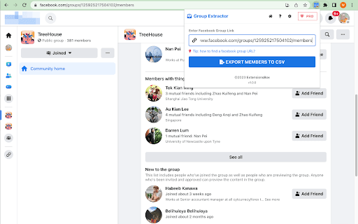 Group Extractor screenshot