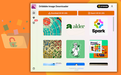 Dribbble Image Downloader screenshot