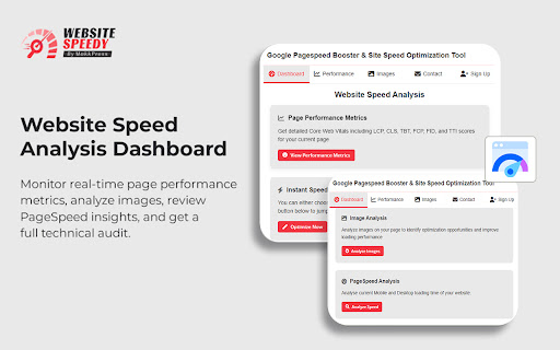 Google Pagespeed Booster & Site Speed Optimization Tool screenshot
