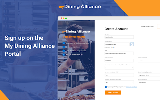 Dining Alliance screenshot