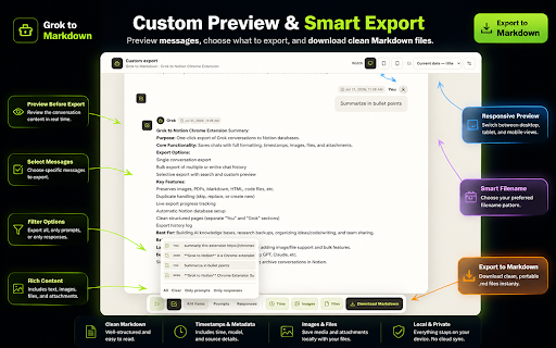 Grok to Markdown screenshot