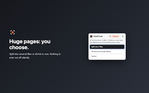 Screenshot — Full Page Capture, Region & Annotate | ShotFrame screenshot