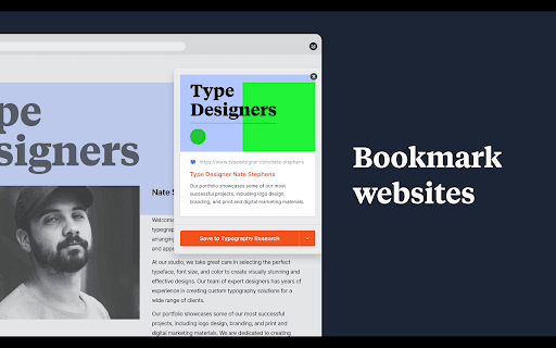Milanote Web Clipper screenshot