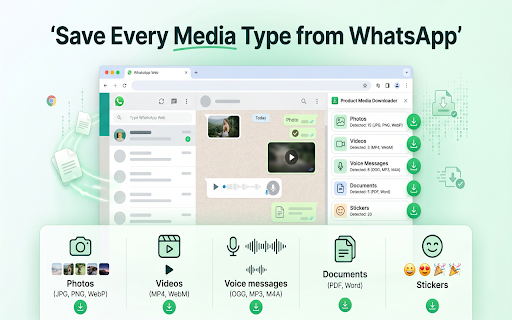 WA Media Downloader & Exporter screenshot