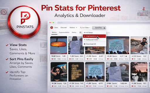 Pin Stats for Pinterest - Analytics & Downloader screenshot
