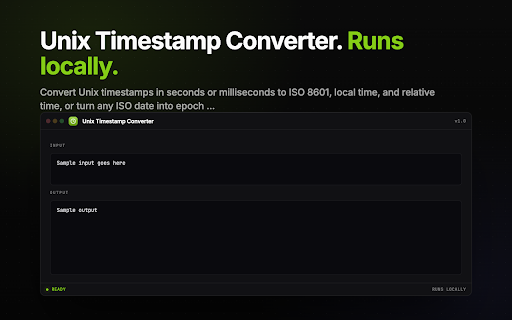 Unix Timestamp Converter - Epoch to Human-Readable Dates screenshot