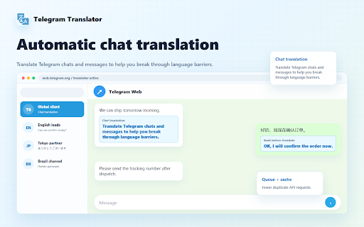 Telegram Translator screenshot