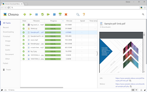 Chrono Download Manager screenshot