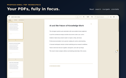 Satori – PDF Reader & AI Workspace screenshot