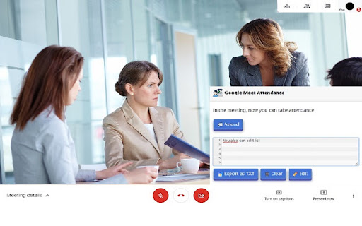 Attendance for Google Meet™ screenshot