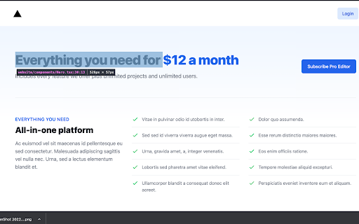 React Inspector screenshot
