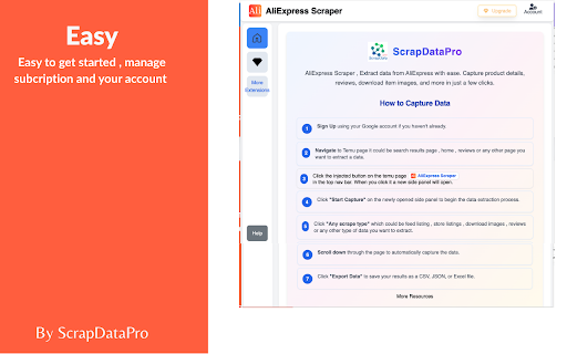 AliExpress Scraper – Export Ali express Reviews, Listings & Seller Export screenshot