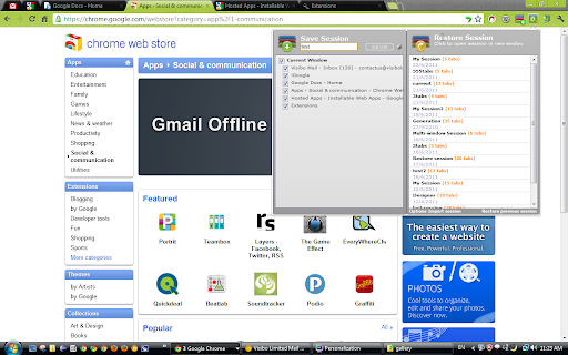 FreshStart - Cross Browser Session Manager screenshot