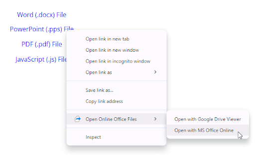 Open Online Office Files screenshot