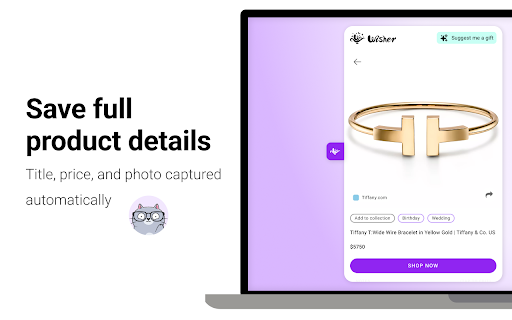 Wisher: Online Shopping Wishlist & AI Gift Ideas App screenshot