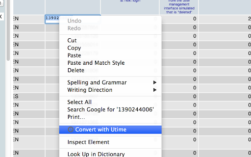 Utime screenshot