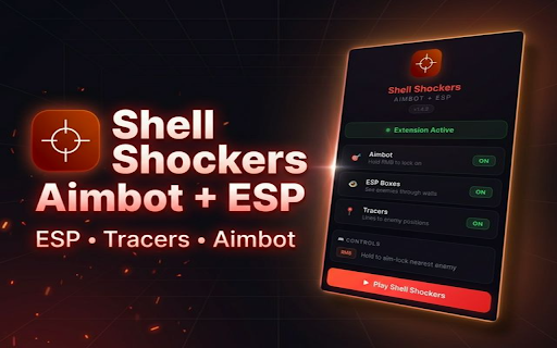 Shell Shockers Basic Aimbot + ESP screenshot