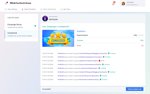 9Push screenshot
