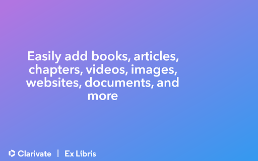 Leganto Cite it! Bookmarking Tool screenshot