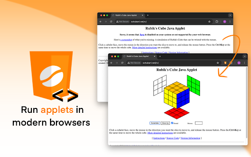 CheerpJ Applet Runner screenshot