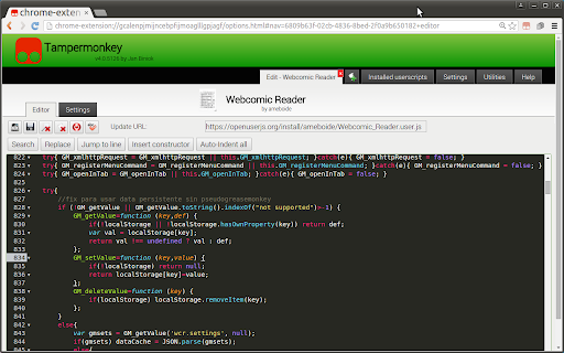 Tampermonkey BETA screenshot