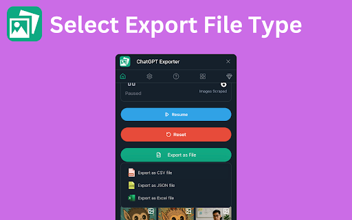 ChatGPT Exporter - Download ChatGPT Library Images & Videos screenshot