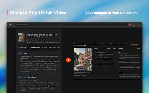 CreatOK - Free TikTok Transcript Generator & AI Video Prompt screenshot