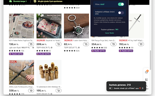TEMU Hide Local Products screenshot
