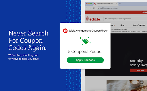 Edible Arrangements Coupon Finder - Latest Coupons & Best Deals screenshot