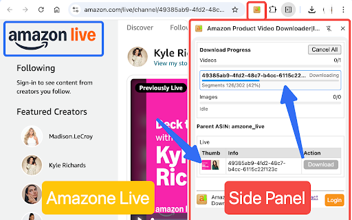 Amazon Product Video Downloader - Images bulk download screenshot