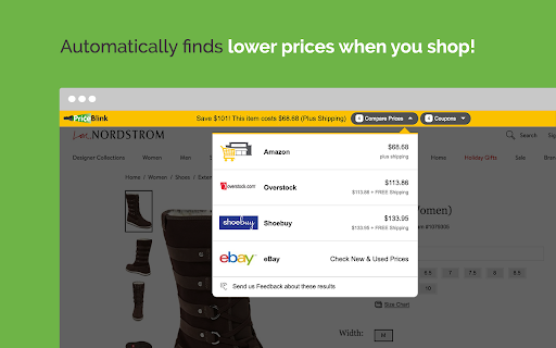 PriceBlink Coupons and Price Comparison screenshot