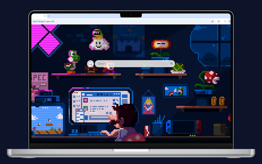 Super Mario Pixel Live Wallpaper screenshot