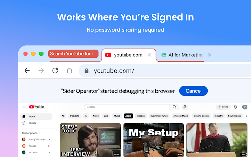 Sider Operator screenshot