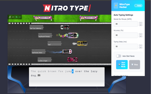 NitroType Hacker screenshot