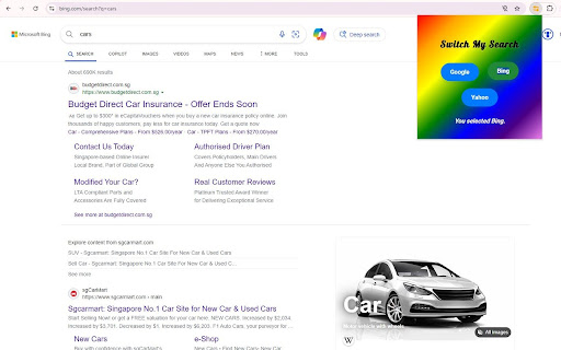 Switch My Search screenshot