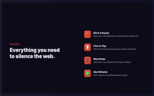 AutoStop – Stop Autoplay Everywhere screenshot