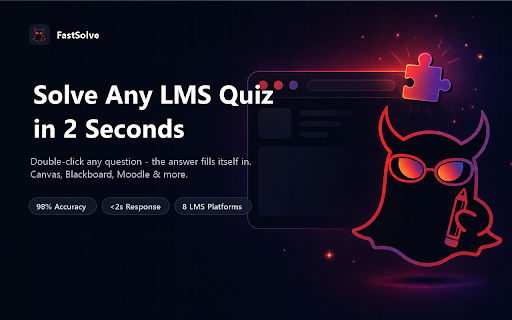 FastSolve: AI Homework Help & Quiz Solver for Canvas, Blackboard & More screenshot