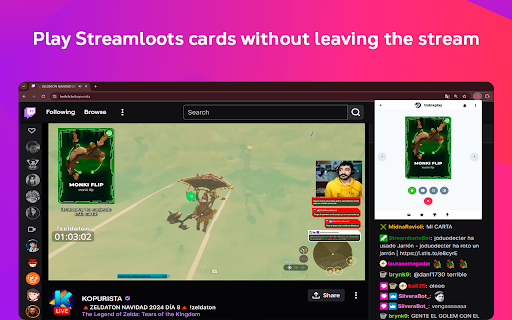 Streamloots: Play Cards From Your Browser screenshot