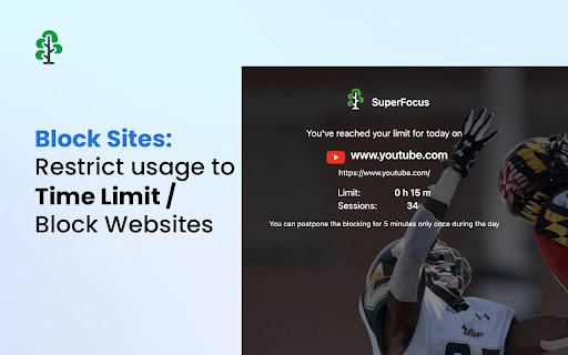 SuperFocus - Screen Time Tracker, Site Blocker, Hide YouTube Shorts screenshot