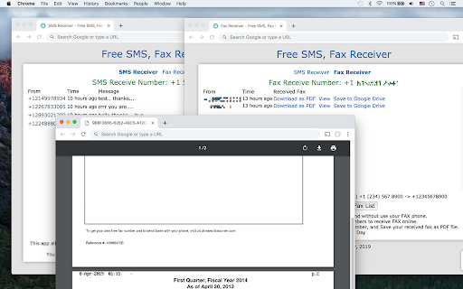 Free SMS, Fax Receiver screenshot