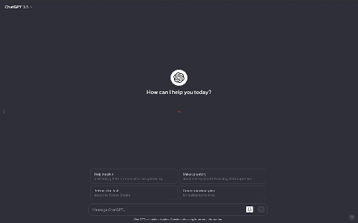 Talk with ChatGPT screenshot