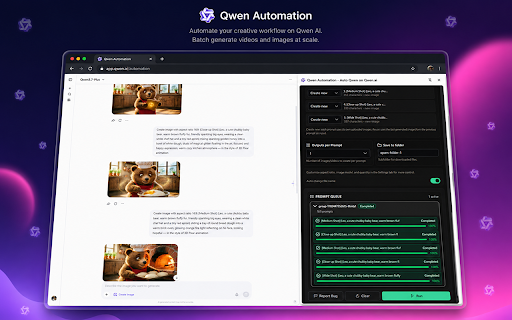 Qwen Automation - Auto Qwen on Qwen.ai screenshot