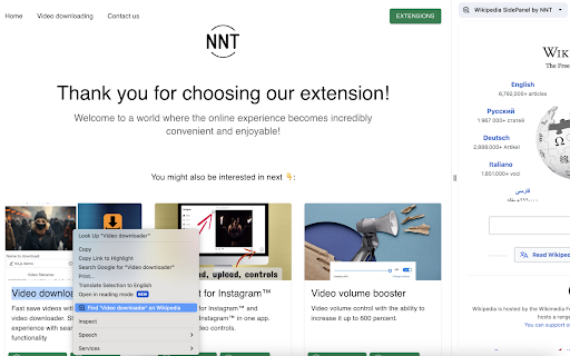 Wikipedia SidePanel by NNT screenshot