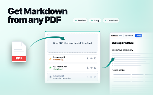 PDF to Markdown screenshot