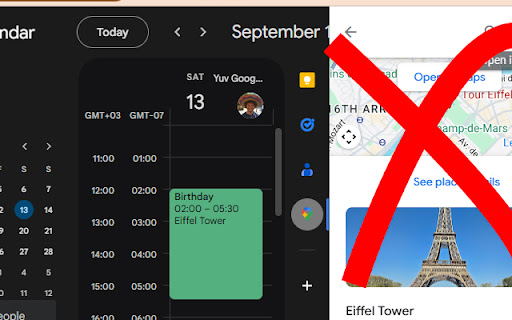 Google Calendar Location Link Fixer screenshot